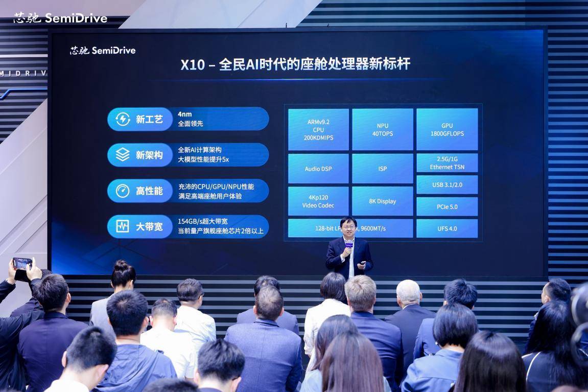 芯驰科技发布X10，打造全民AI时代座舱处理器新标杆