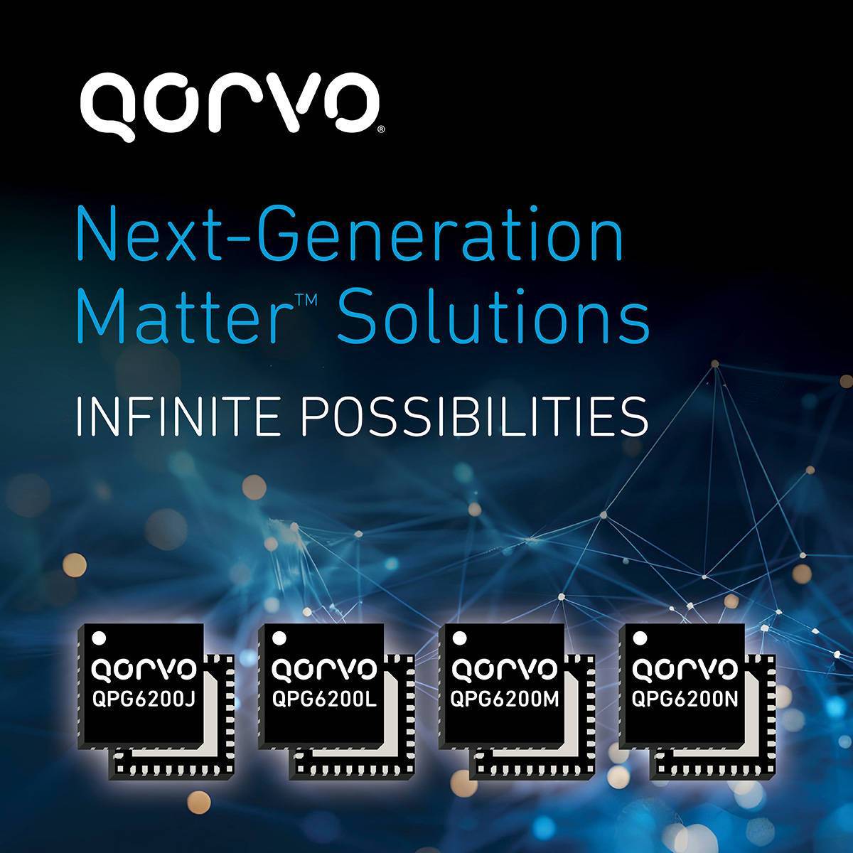 Qorvo® Matter™ 解决方案新增三款QPG6200系列SoC