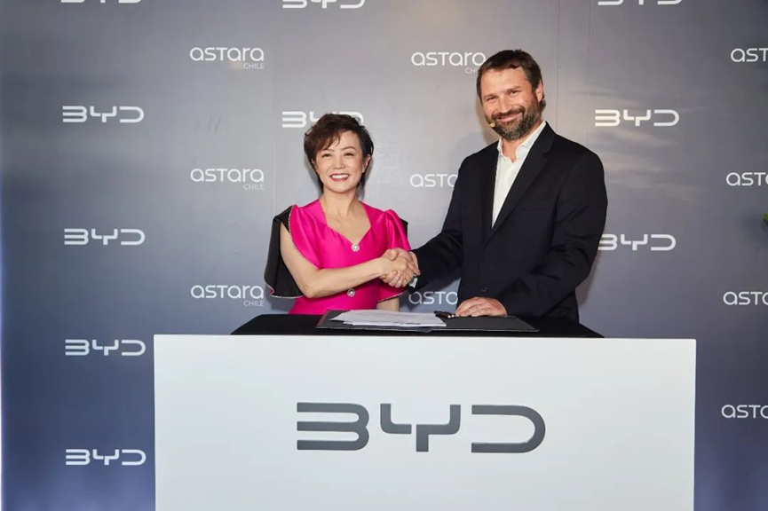 比亚迪与智利ASTARA合作 新能源车将于明年初开始本地化销售