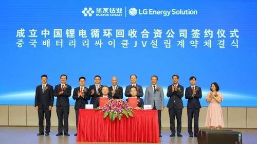 LG新能源与华友钴业合资成立锂电循环公司