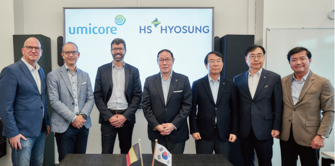 优美科与HS晓星先进材料合作推进电动汽车电池硅负极材料产业化