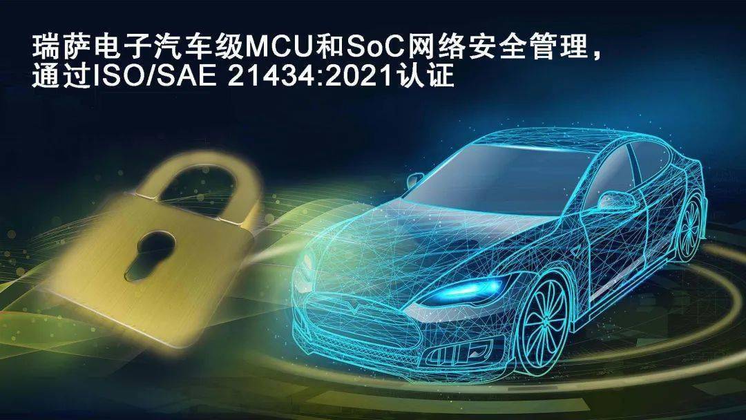 瑞萨电子汽车级MCU和SoC网络安全管理通过ISO/SAE 21434:2021认证