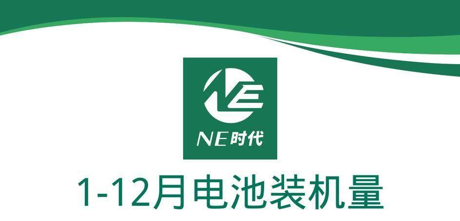 【NE数据】2023年新能源乘用车关键零部件装机量