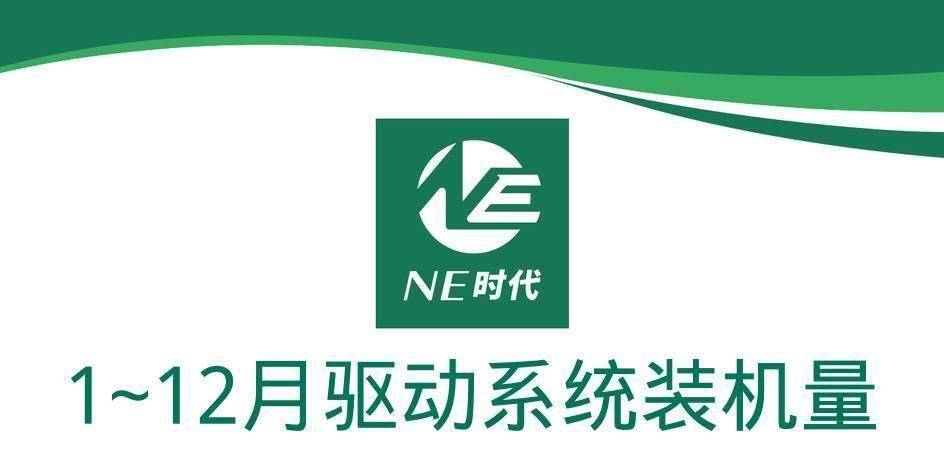 【NE数据】2023年乘用车电驱动装机量：汇川、华为持续扩大朋友圈