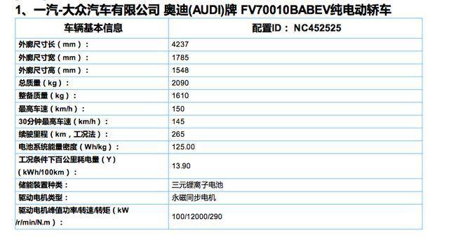 工信部公布第六批新能源车推广目录